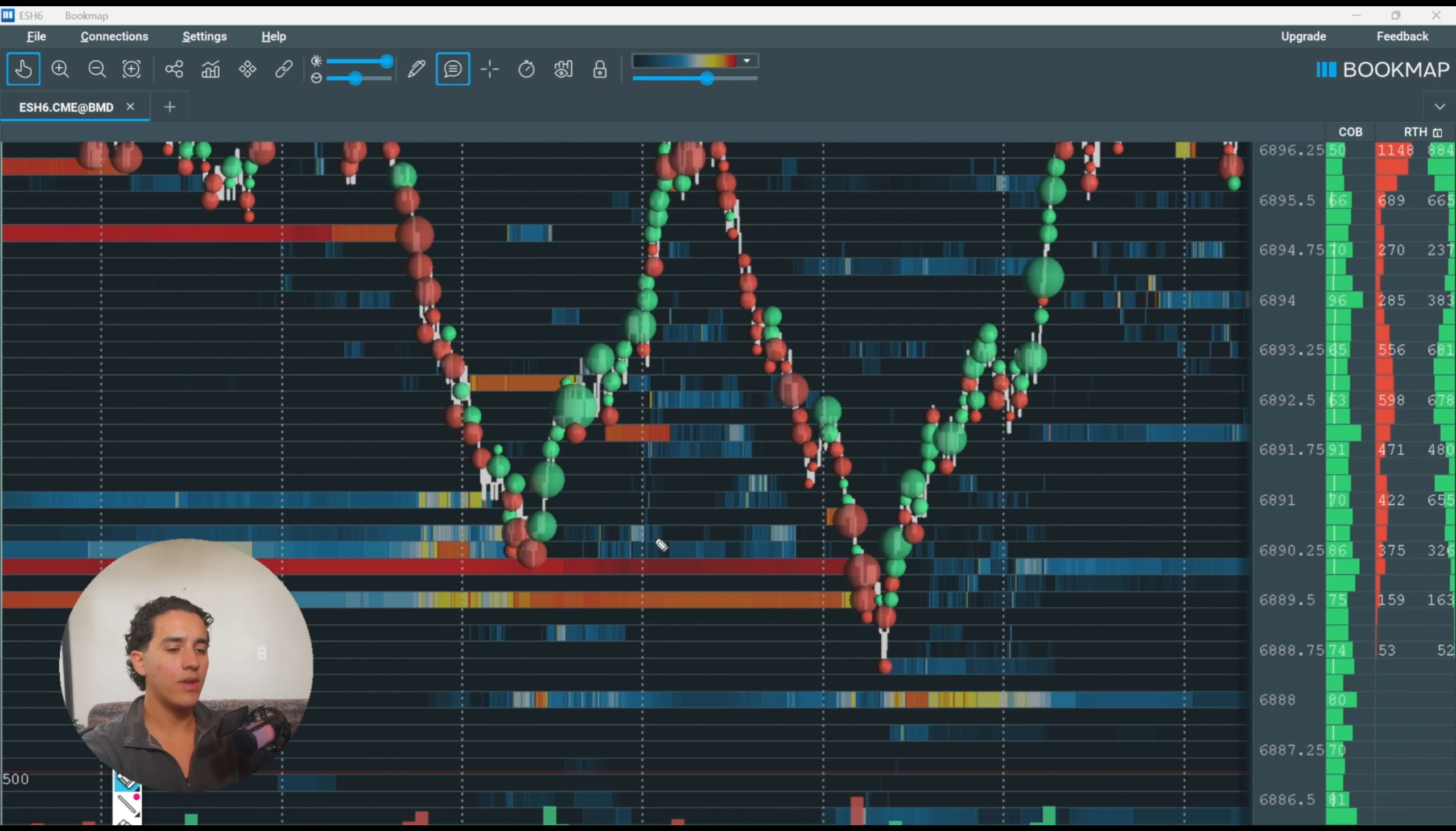 Order Flow Trading Chart Preview